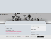 Tablet Screenshot of everyueveryme.blogg.se