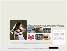 Tablet Screenshot of mandisvarld.blogg.se