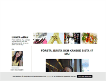 Tablet Screenshot of linneaaman.blogg.se