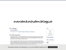 Tablet Screenshot of overstockochsten.blogg.se