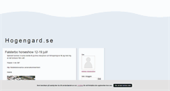 Desktop Screenshot of hogengard.blogg.se