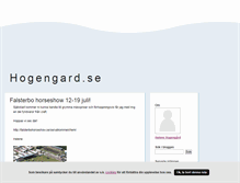 Tablet Screenshot of hogengard.blogg.se