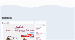 Desktop Screenshot of cissitavlar.blogg.se