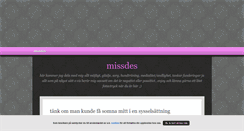 Desktop Screenshot of missdes.blogg.se
