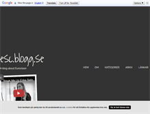 Tablet Screenshot of esc.blogg.se