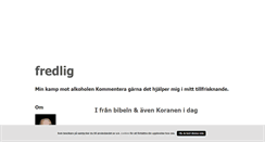 Desktop Screenshot of fredlig.blogg.se
