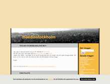 Tablet Screenshot of maedinstockholm.blogg.se