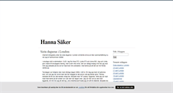 Desktop Screenshot of hannasaker.blogg.se