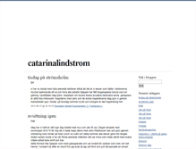 Tablet Screenshot of catarinalindstrom.blogg.se