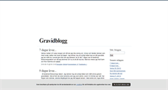 Desktop Screenshot of gravidblogg.blogg.se