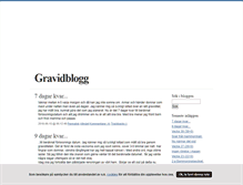Tablet Screenshot of gravidblogg.blogg.se