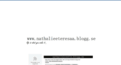 Desktop Screenshot of nathalieeteresaa.blogg.se