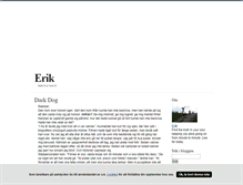 Tablet Screenshot of erik.blogg.se