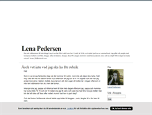 Tablet Screenshot of lenarebeckapedersen.blogg.se