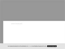 Tablet Screenshot of matildahult.blogg.se