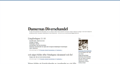 Desktop Screenshot of damernasdiversehandel.blogg.se