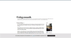 Desktop Screenshot of friskgymnastik.blogg.se