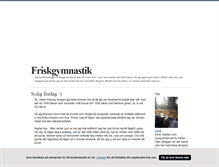 Tablet Screenshot of friskgymnastik.blogg.se
