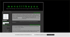 Desktop Screenshot of menotlikeyou.blogg.se