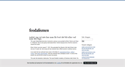Desktop Screenshot of feodalismen.blogg.se