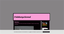 Desktop Screenshot of fridsborgskennel.blogg.se