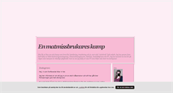 Desktop Screenshot of enmatmissbrukareskamp.blogg.se