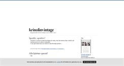Desktop Screenshot of krinolinvintage.blogg.se