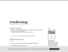 Tablet Screenshot of krinolinvintage.blogg.se