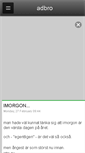 Mobile Screenshot of adbro.blogg.se