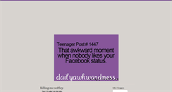 Desktop Screenshot of dailyawkwardness.blogg.se