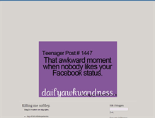 Tablet Screenshot of dailyawkwardness.blogg.se