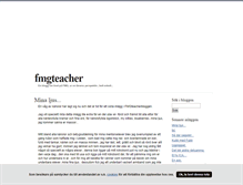 Tablet Screenshot of fmgteacher.blogg.se