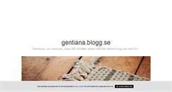 Desktop Screenshot of gentiana.blogg.se