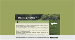 Desktop Screenshot of finnestorpsvanner.blogg.se