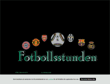 Tablet Screenshot of fotbollsstunden.blogg.se
