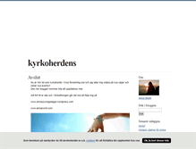 Tablet Screenshot of kyrkoherdens.blogg.se