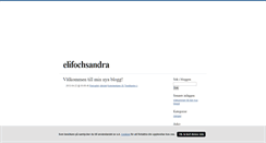 Desktop Screenshot of elifochsandra.blogg.se