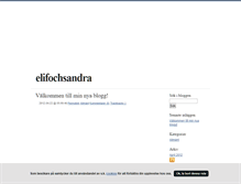 Tablet Screenshot of elifochsandra.blogg.se