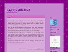 Tablet Screenshot of daysofmylife1970.blogg.se