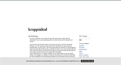 Desktop Screenshot of kroppsideal.blogg.se