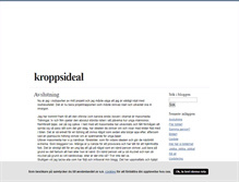 Tablet Screenshot of kroppsideal.blogg.se