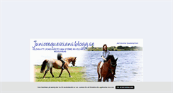 Desktop Screenshot of juniorequestians.blogg.se
