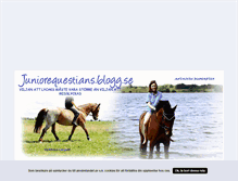 Tablet Screenshot of juniorequestians.blogg.se