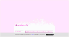 Desktop Screenshot of photobysofia.blogg.se