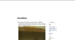 Desktop Screenshot of bordsfest.blogg.se