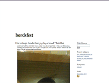 Tablet Screenshot of bordsfest.blogg.se