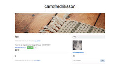 Desktop Screenshot of carrofredriksson.blogg.se