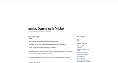 Desktop Screenshot of annasanneniklas.blogg.se