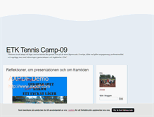 Tablet Screenshot of etktenniscamp.blogg.se