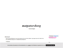 Tablet Screenshot of matpatorsborg.blogg.se